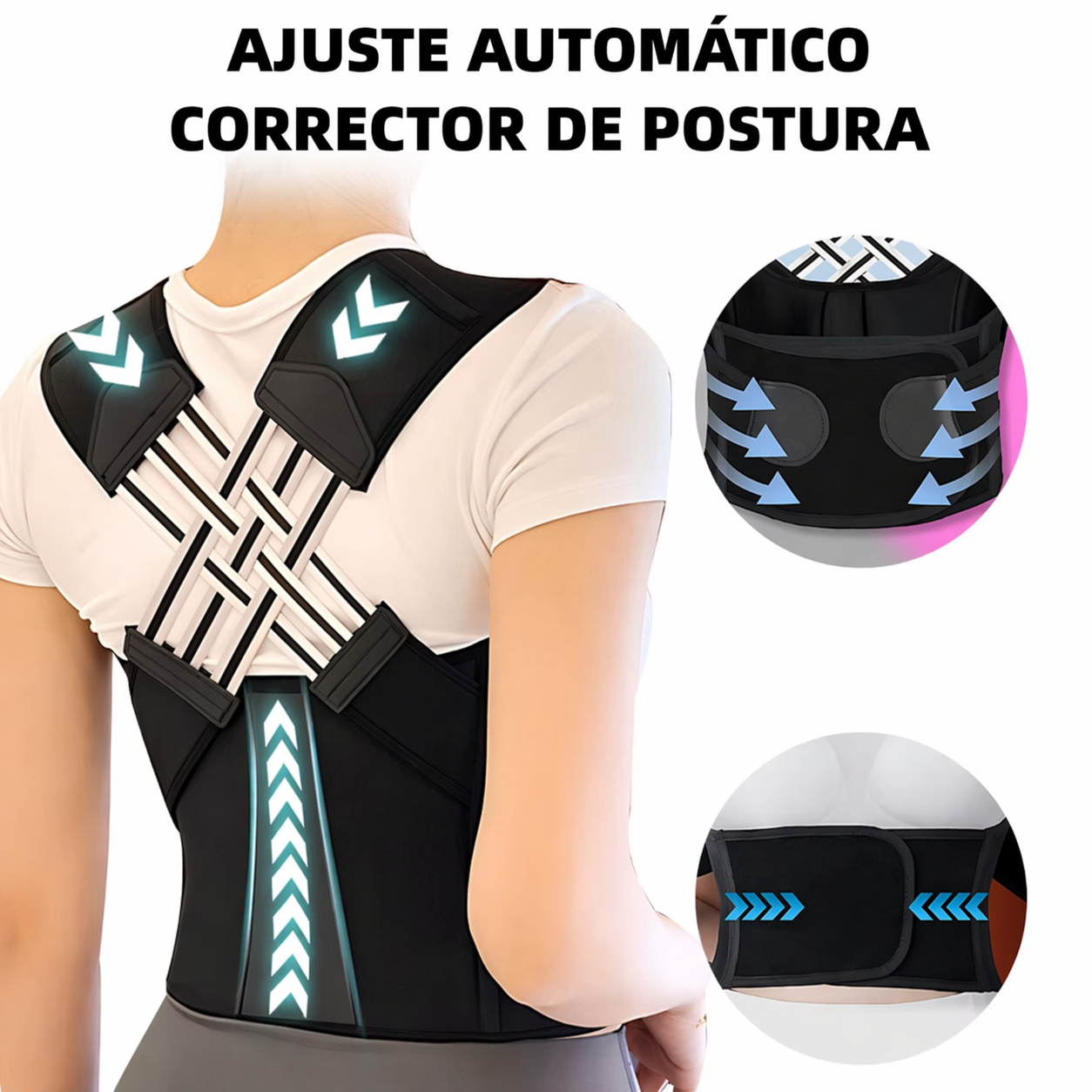 Corrector de Postura Ajustable Trenza