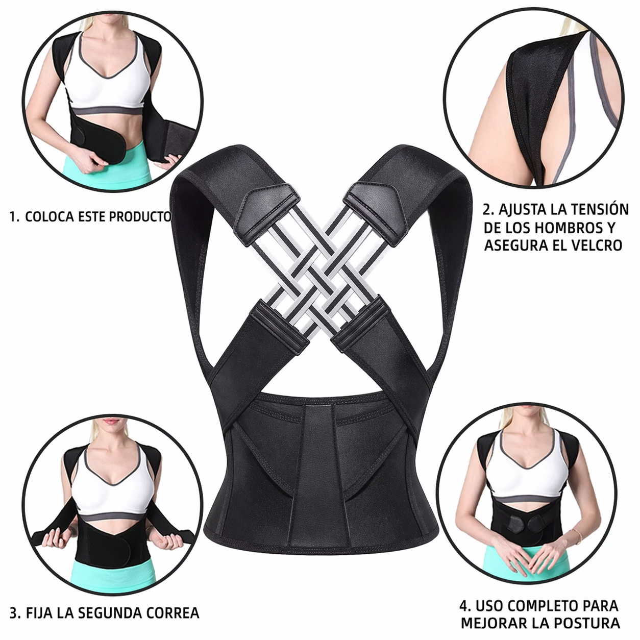 Corrector de Postura Ajustable Trenza