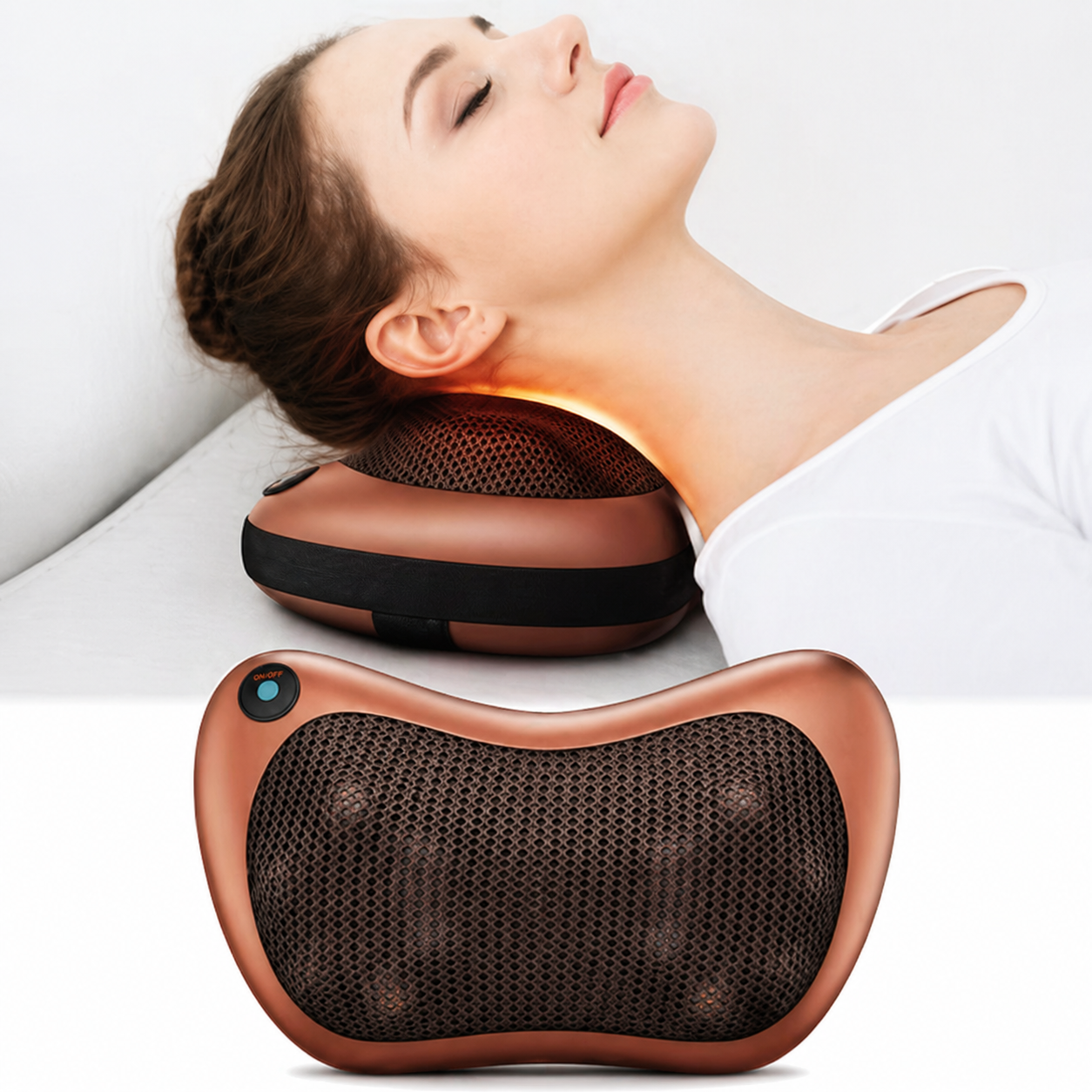 Masajeador Cervical con Calor - Cuello, Espalda y Lumbar