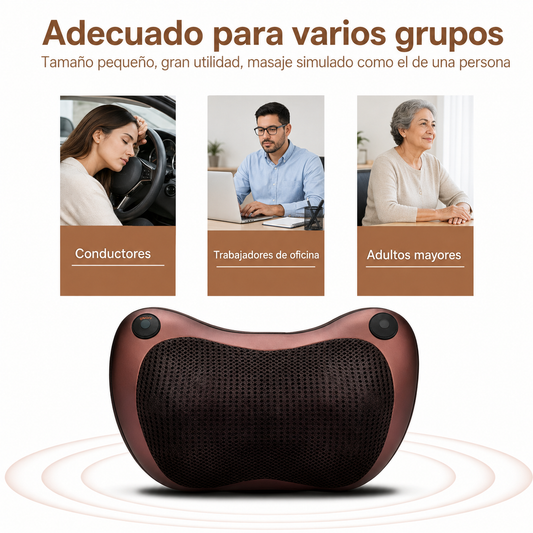 Masajeador Cervical con Calor - Cuello, Espalda y Lumbar